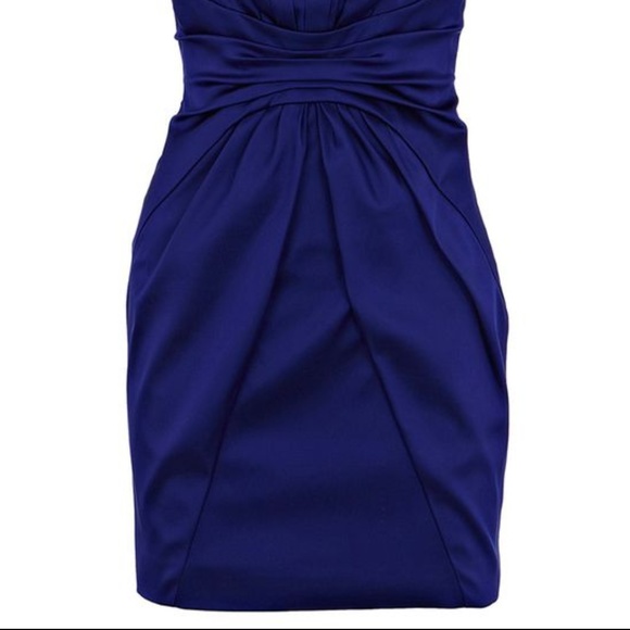 Karen Millen Dresses Satin Blue Karen Millen Formal Dress Poshmark
